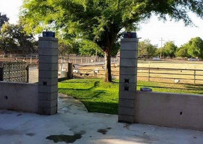 concrete fence