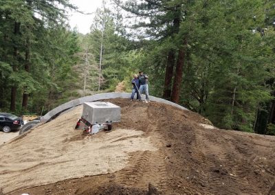 Burying Underground House in Scotts Valley California