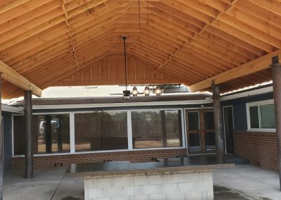 Patio and outdoor kitchen