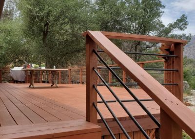 Redwood Deck in Three Rive