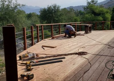Redwood Deck in fresno