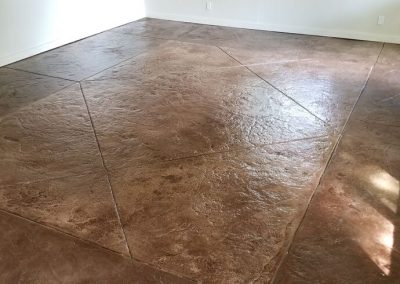 Stamped Concrete Interior Floor